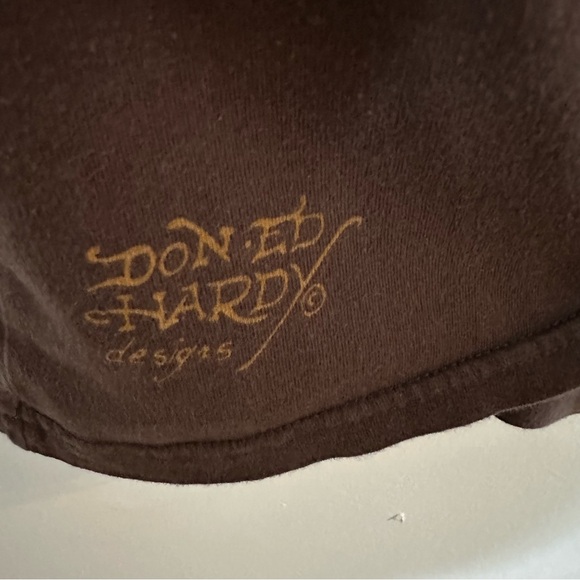 Ed Hardy By Christan Audigier Eternal Love Short Sleeved T-shirt Women’s Size L - Picture 6 of 11